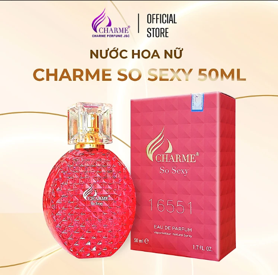 Nước hoa Charme So Sexy nữ 50ml chính hãng quyến rũ nổi bật - Sỉ Mỹ Phẩm 24h