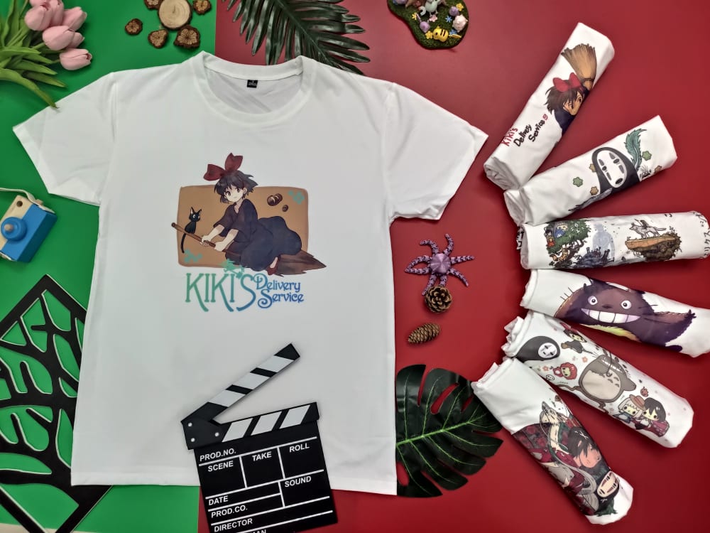Áo thun unisex Studio Ghibli - Kiki Delivery Service Mẫu 2