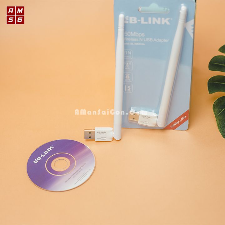 Usb Thu Wifi 1 Anten LBLINK  BL-WN155A- Chính Hãng 100%, Thu Sóng Cực Ổn Định, Bảo Hành 2 Năm 1 đổi 1