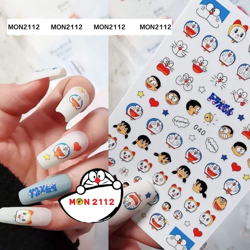 STICKER DÁN MÓNG HÌNH DORAEMON