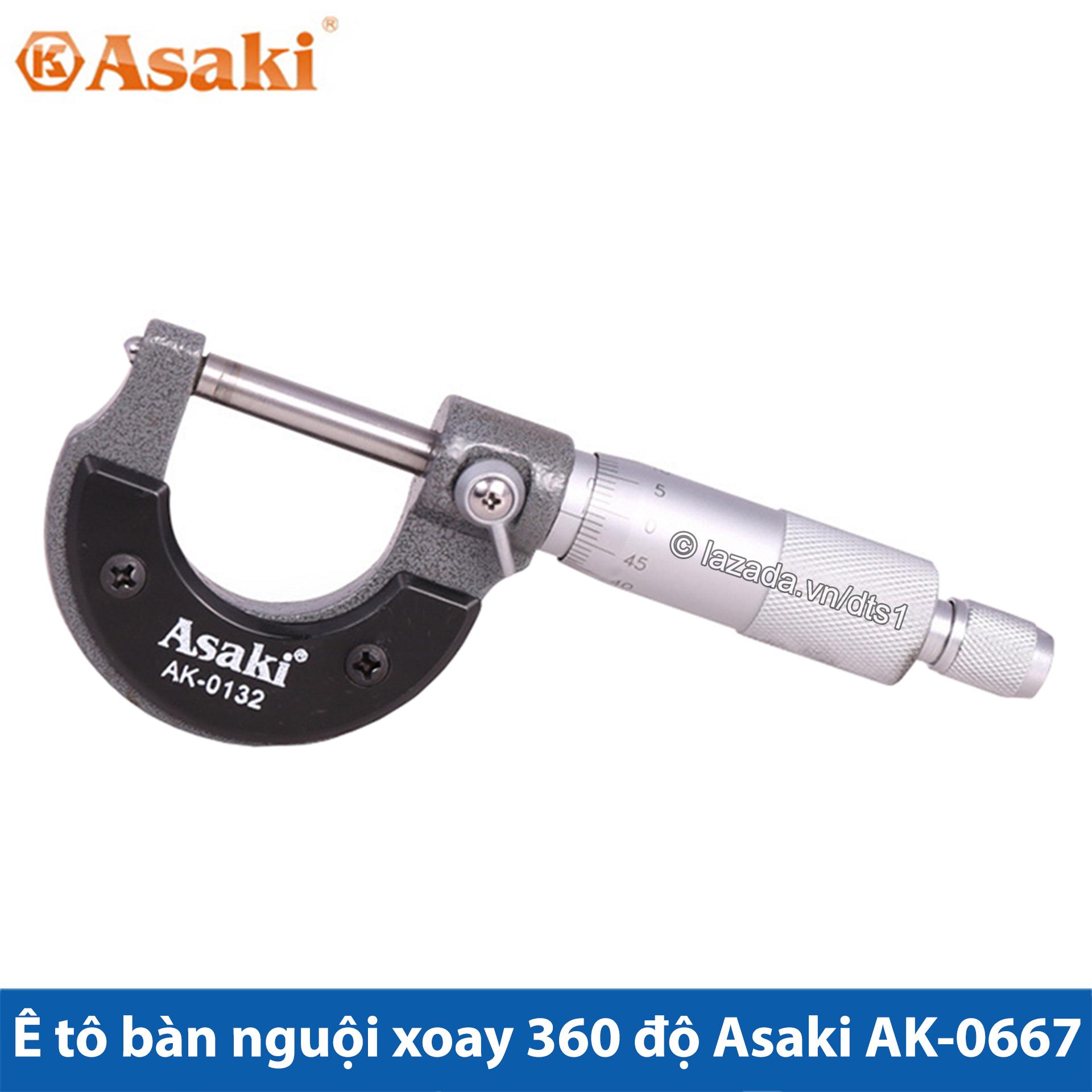 Panme cơ khí đo ngoài 0-25mm asaki ak-0132