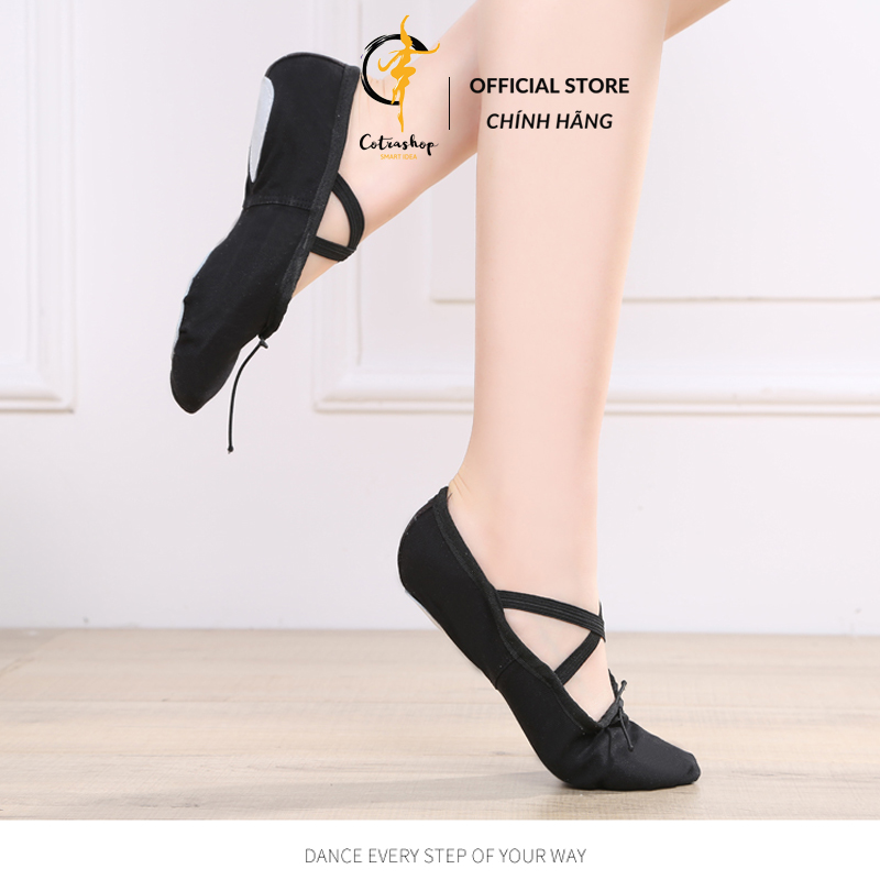 Giày múa ballet mềm mại ôm chân Cotrashop size 32-44