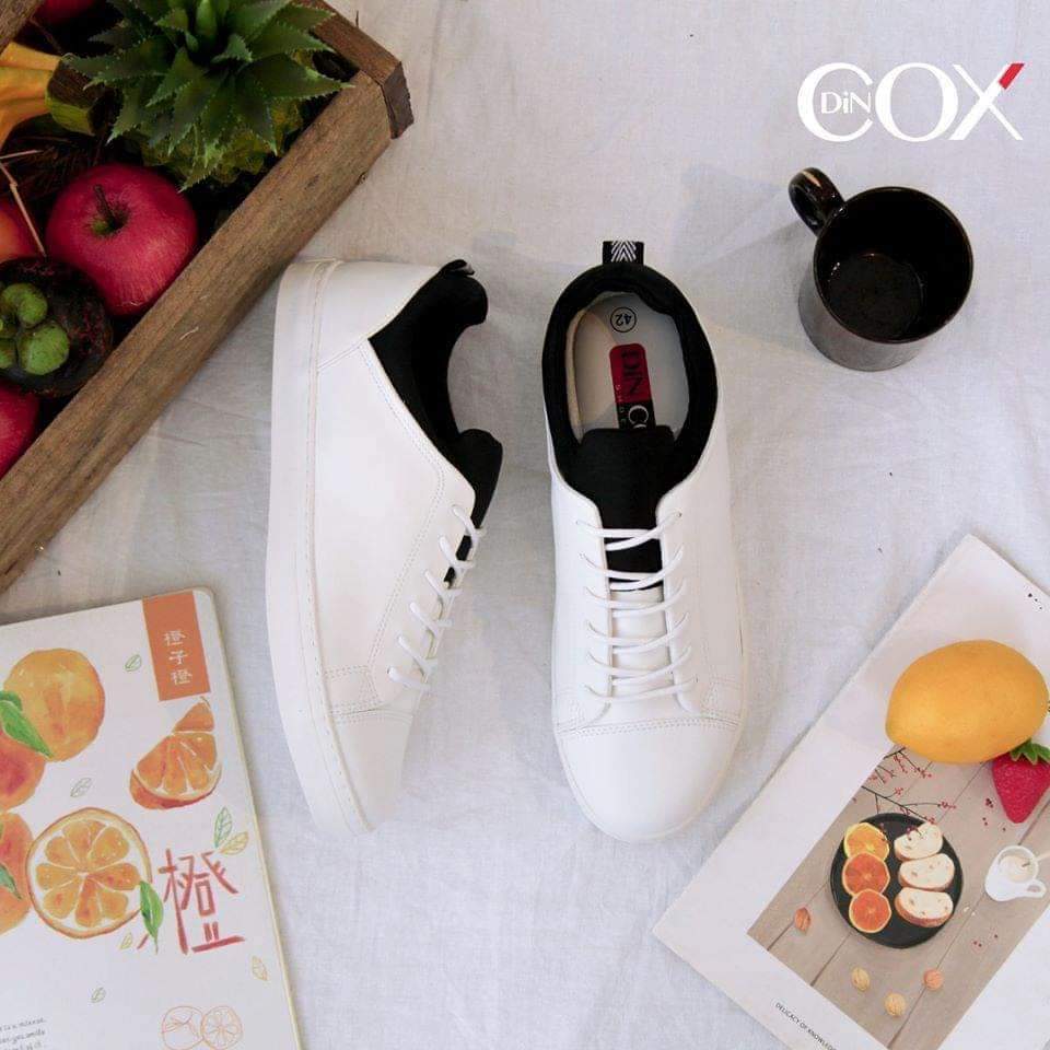[HCM]Giày sneaker couple nam nữ DinCox 43 white/black