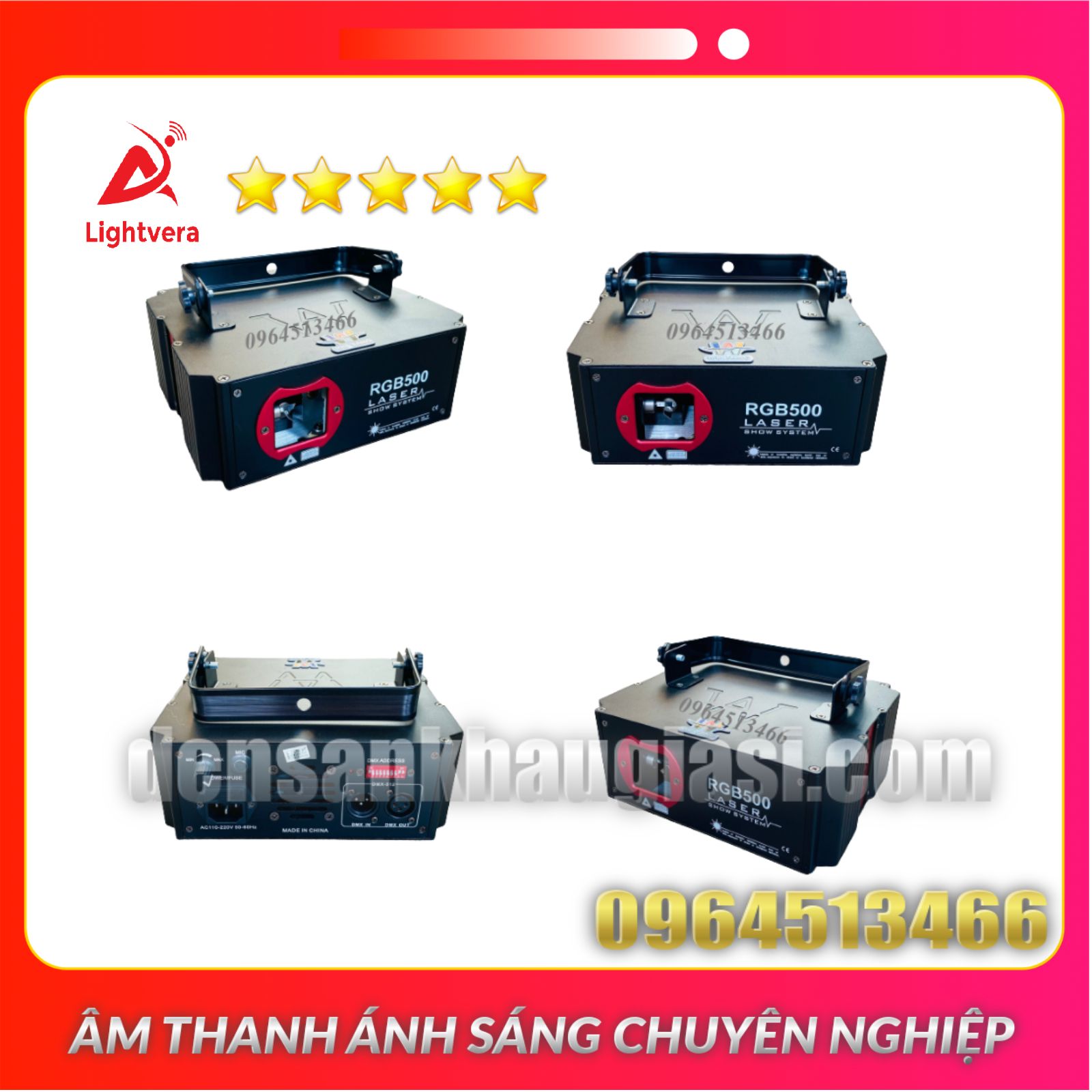 Đèn Laser Quét Tia RGB 500