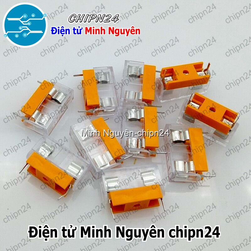 [3 cái] (F179.2) Đế Cầu Chì 5x20mm Nâu - HH000944