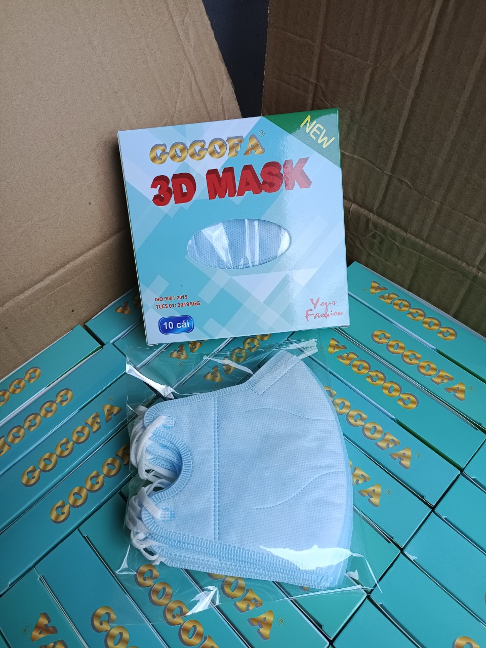 [HCM]Khẩu trang 3D người lớn (Hộp 10 cái)