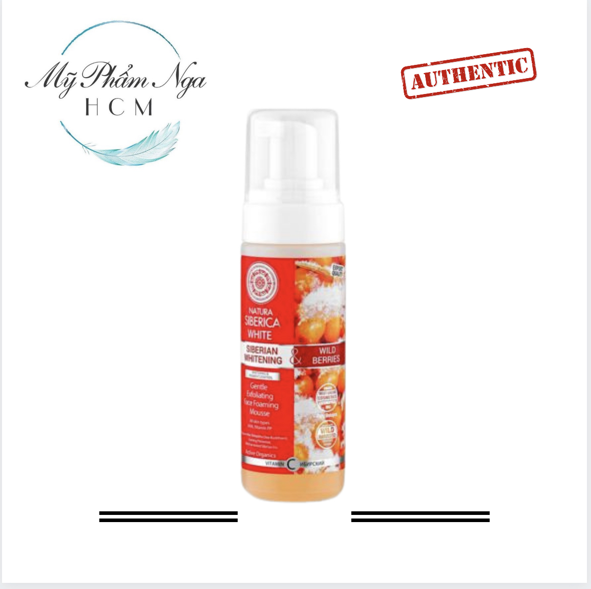 Sữa rửa mặt siberica trắng da dạng bọt
