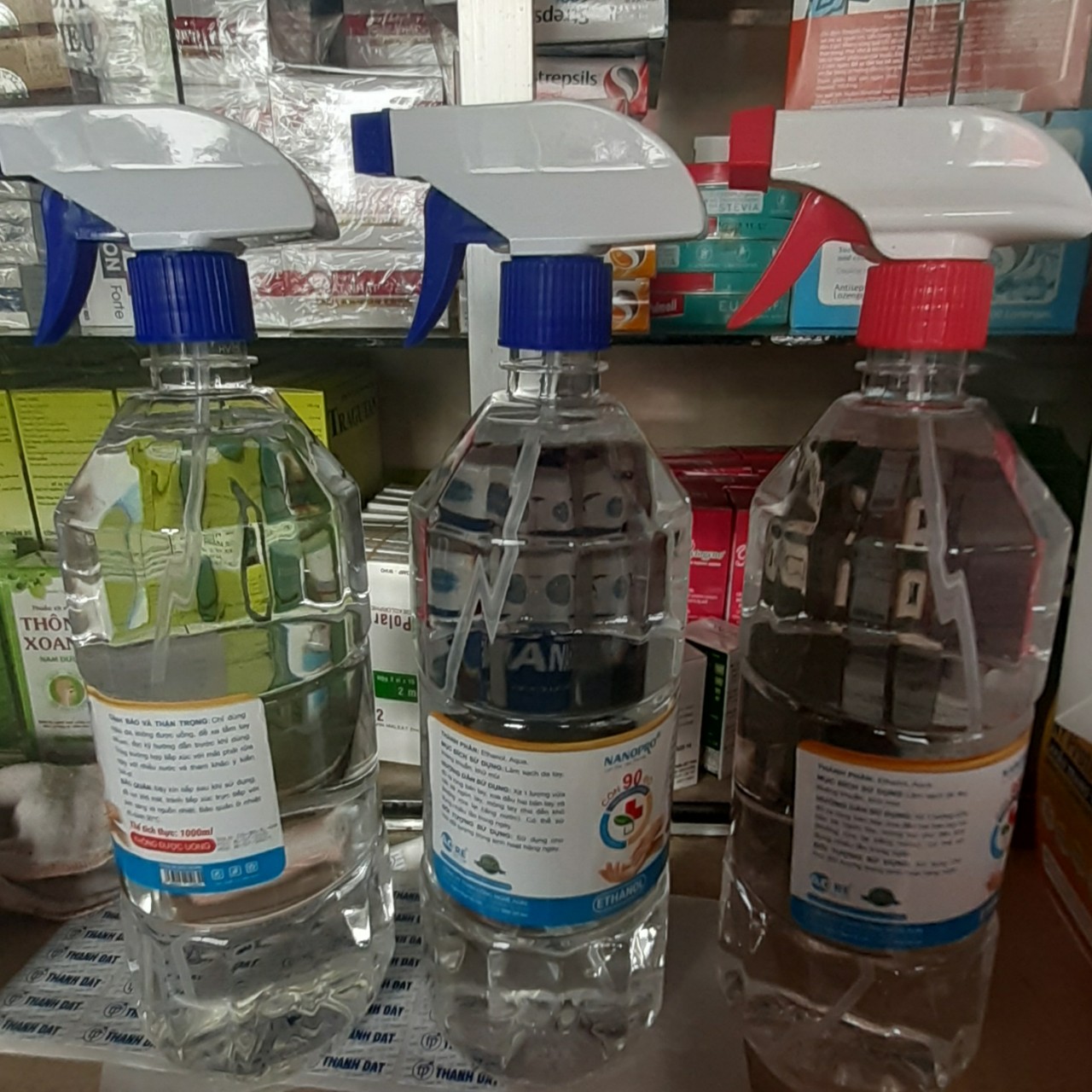 Cồn 70% CHAI 1 LÍT diệt khuẩn