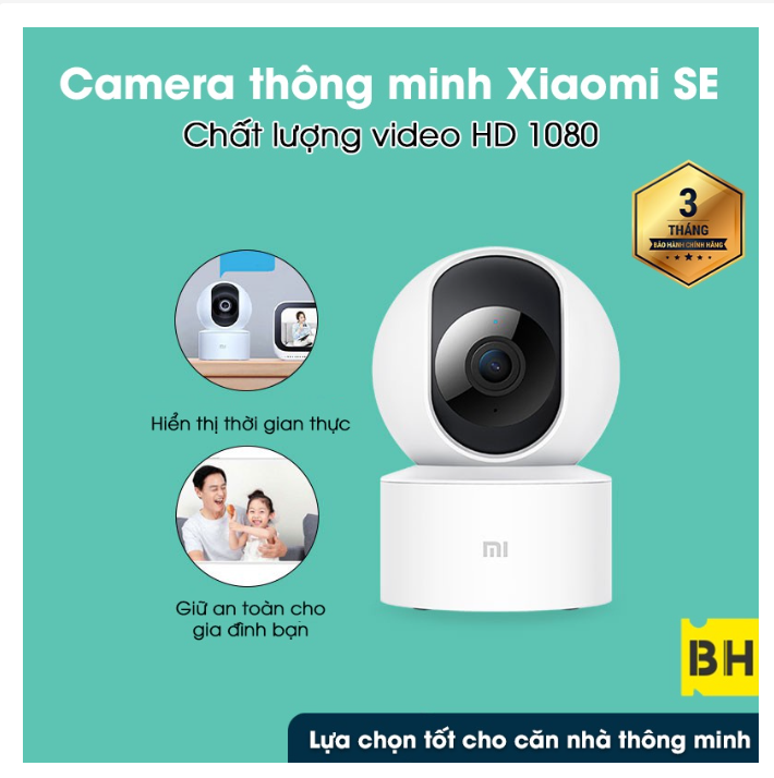 Buy security camera Xiaomi Mi Home Security 360-1080p IP Camera 360 degree 1080p Xiaomi Mi home, camera security surveillance genuine, cheap with ability to rotate 360 for observed no dead angle warranty 12 months