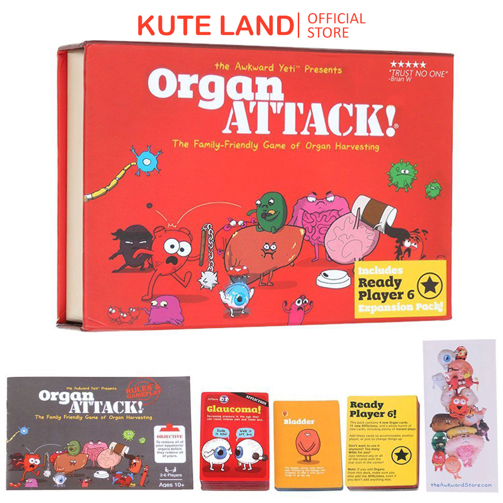 Bộ Trò Chơi Board Game Organ Attack Vui Nhộn
