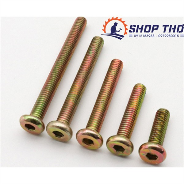 Bulong lục giác chìm mũ dẹt m6