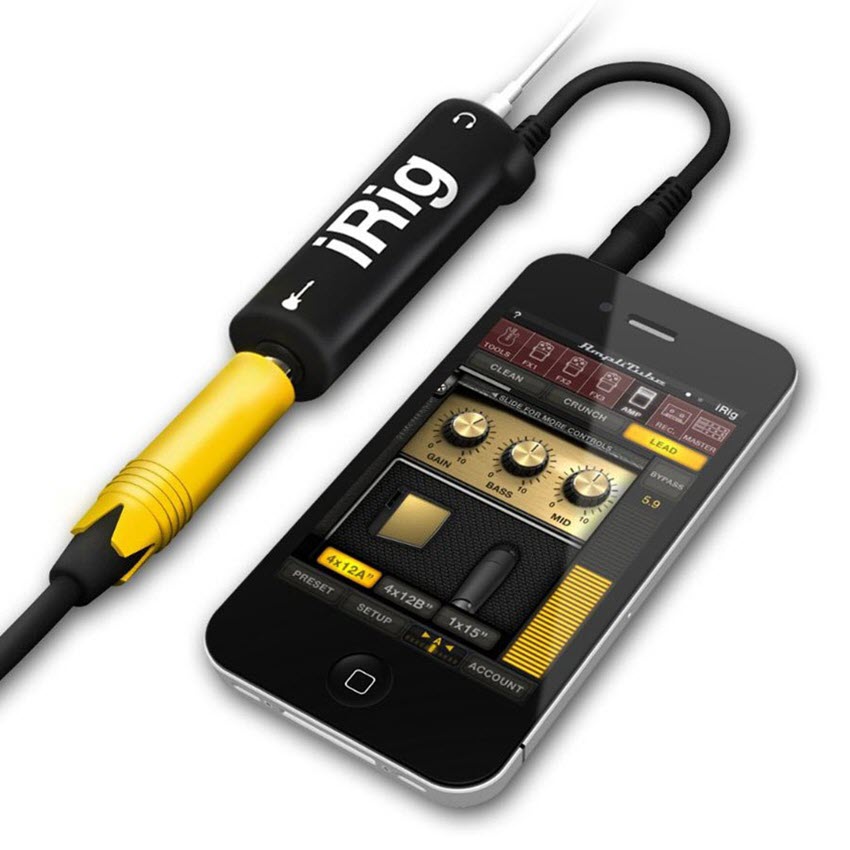 Amplitube iRig from IK Multimedia for iPod touch, iPhone, and iPad