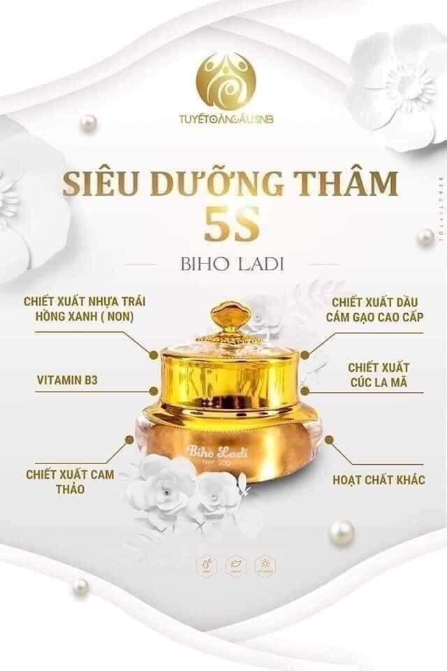 [HCM][HÀNG CHÍNH HÃNG] Kem Siêu Dưỡng Thâm 5S Biho Ladi