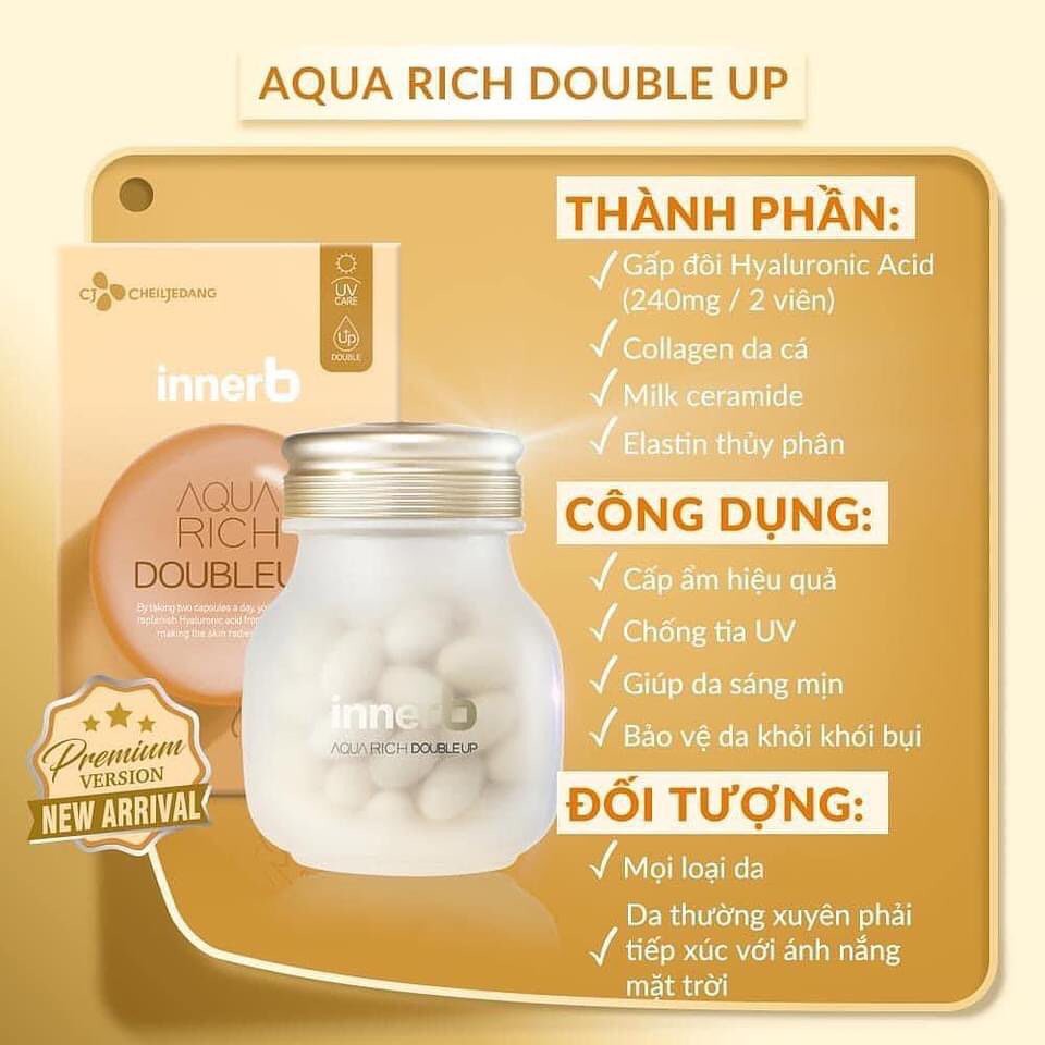 Viên Uống Cấp Nước Inner B Aquarich - 70 Viên