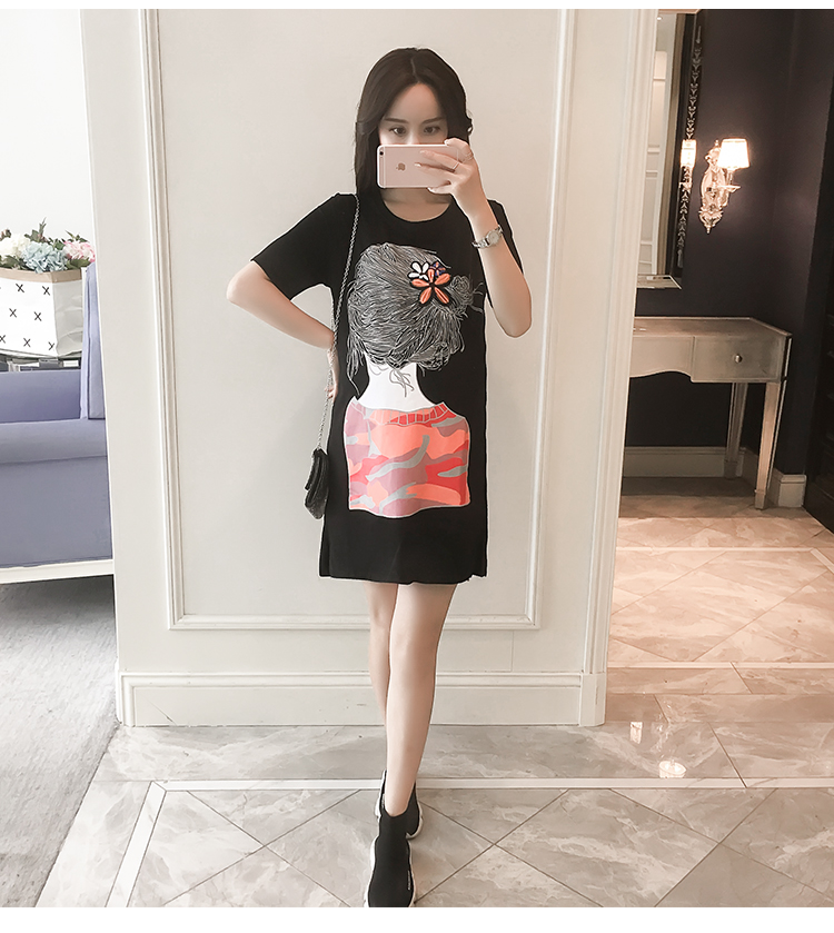 Váy Bầu Đầm Bầu Xinh Thun Hình
