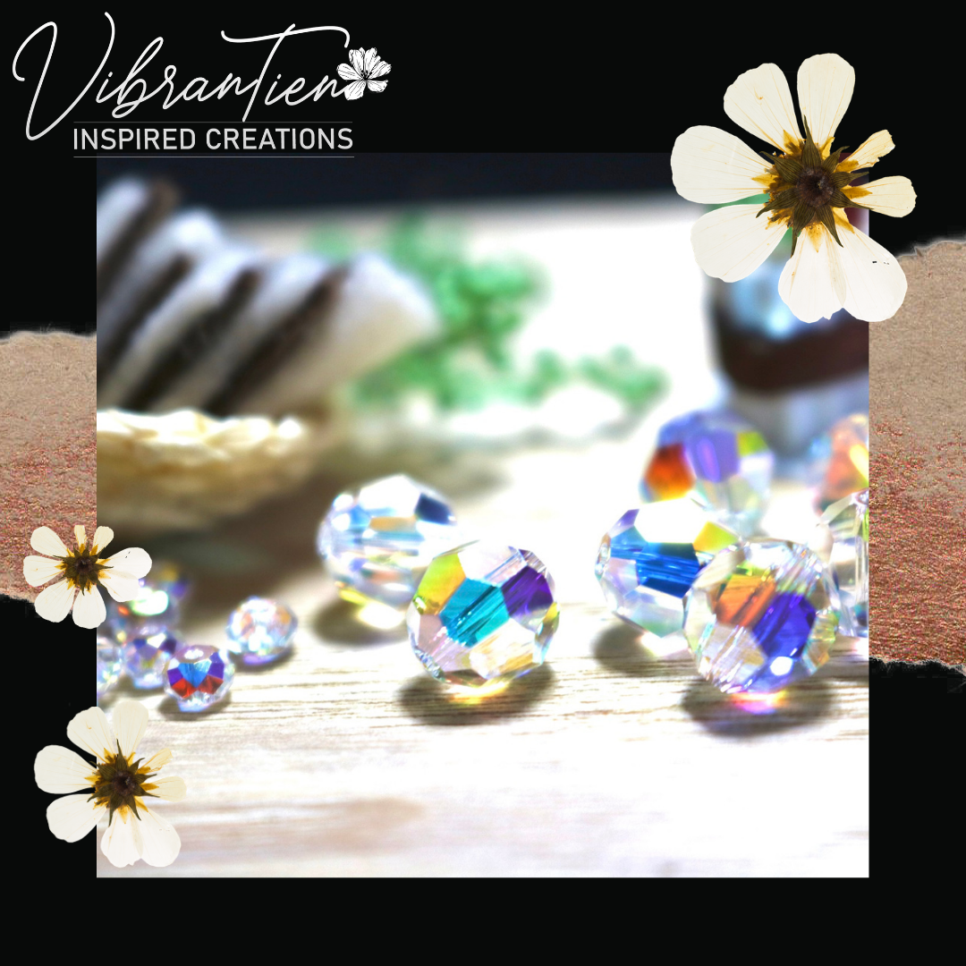 Pha lê Swarovski Áo Tròn giác lớn 8mm (Combo 1/10/20/30 viên)