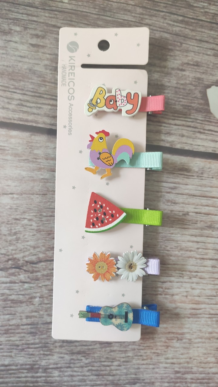 Combo 5/10 kẹp handmade cực xinh cho bé (kẹp lớn)