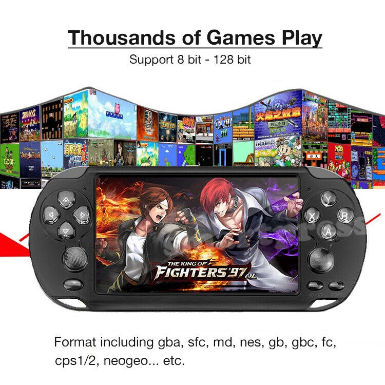 Máy chơi game cầm tay 3d 5.1 inch x9-s psp chơi game 1000 trò chơi ps1, gba, gbc, game thùng
