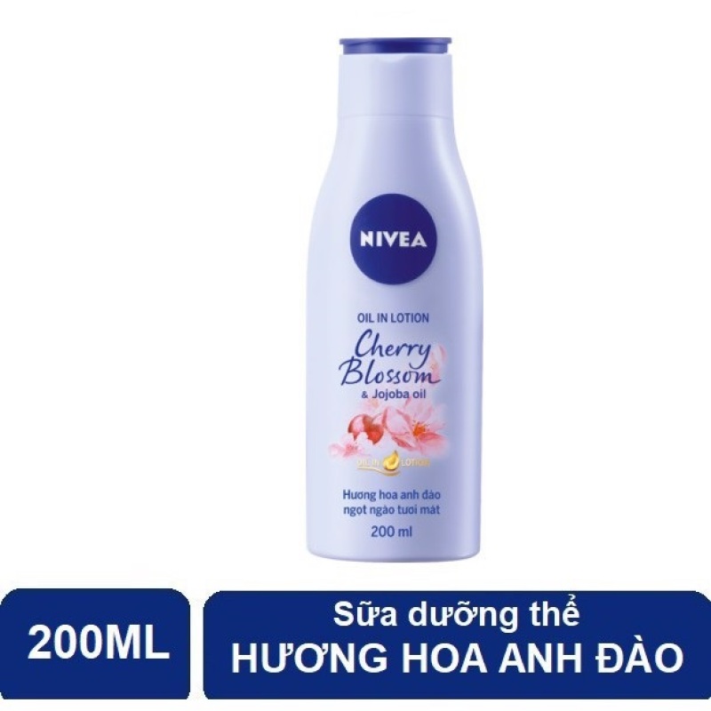 (HSD 11/2021) Sữa Dưỡng Thể Hương Hoa Anh Đào Nivea 200ml nhập khẩu