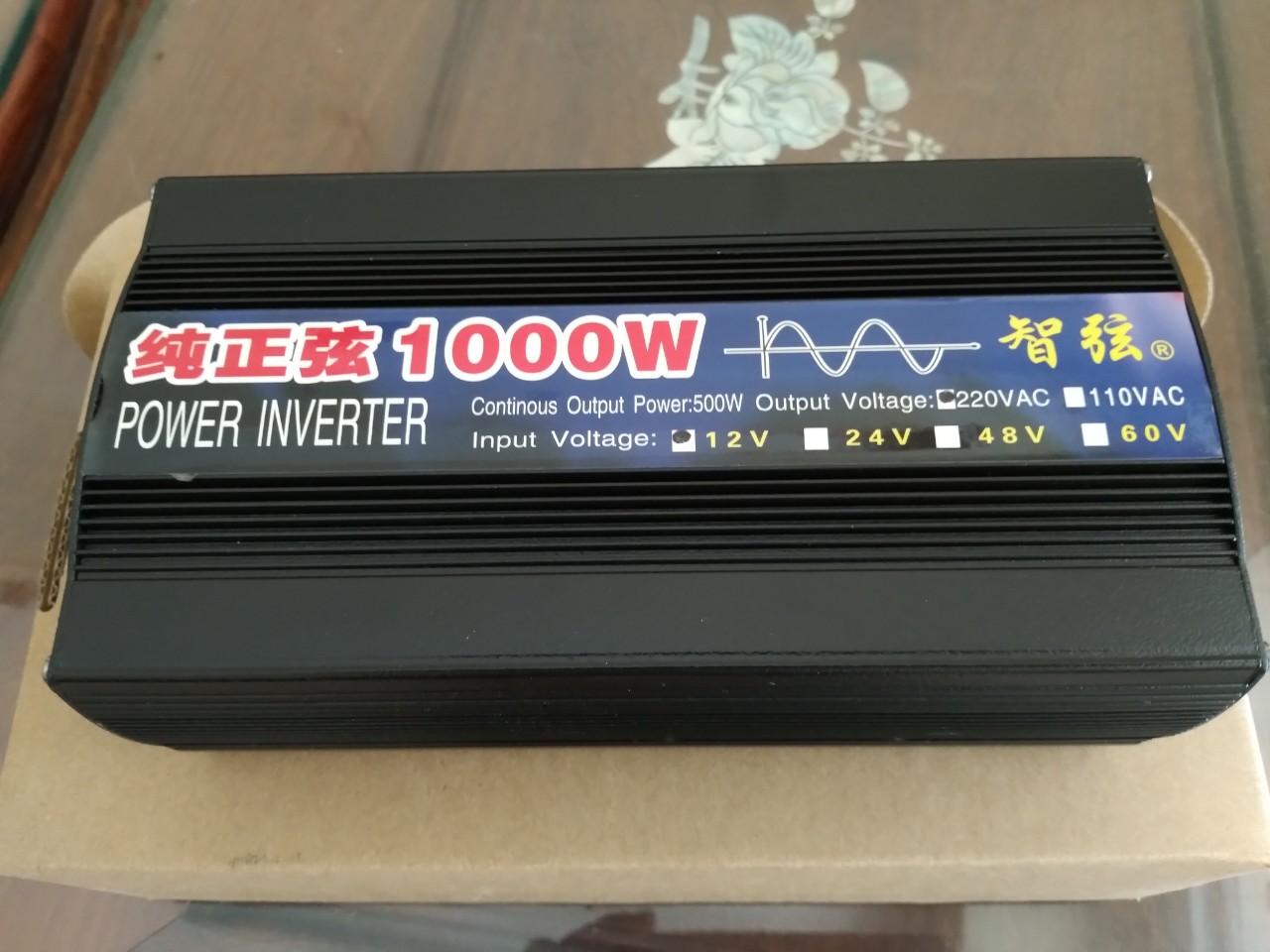 Bộ đổi điên Inverter sin chuẩn 1000W 12V-24V sang 220V Có Led hiển thị - Tây Nguyên Shopping phụ kiện chuyên dành cho xe ô tô