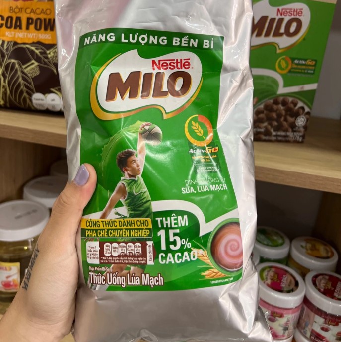 Bột Milo bịch 1kg nguyên chất Nestlé - DATE mới