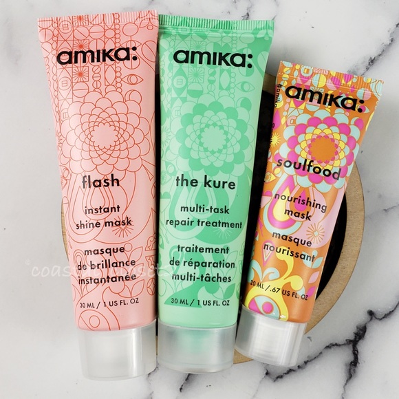 Mặt Nạ Phục Hồi Tóc Khô Xơ Amika Flash Instant Shine Mask