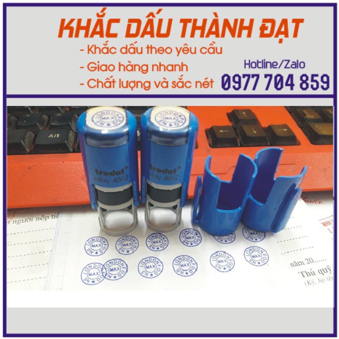 Khắc dấu tròn (12x12mm)