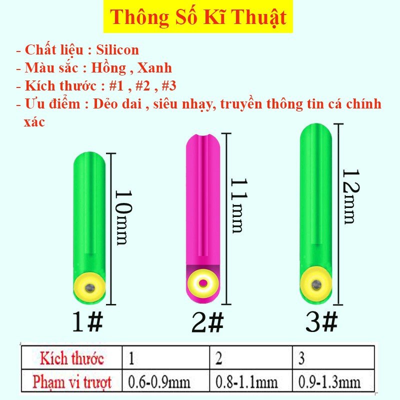 Chân Cắm Phao Câu Đài Silicon Cao Cấp