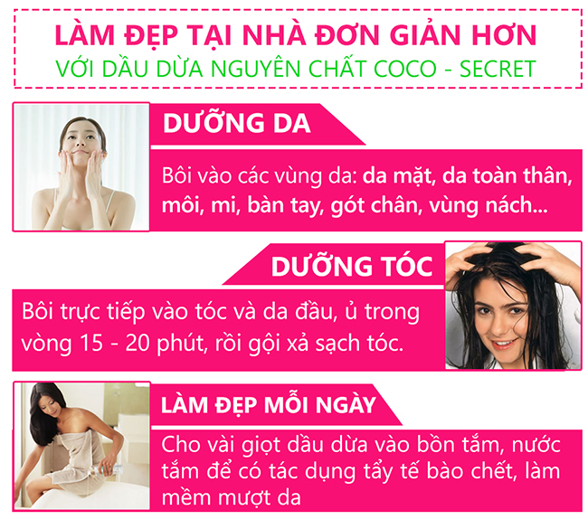 Dầu Dừa Coco Secret Chai 500ml
