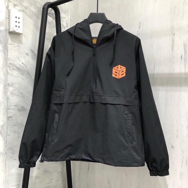 [UnisexStore] ÁO KHOÁC DÙ SWE PHẢN QUANG UNISEX (ĐEN)