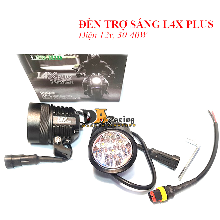 Đèn Trợ Sáng L4x F1 Kính Tím Xịn( BẢO HÀNH 6 THÁNG)