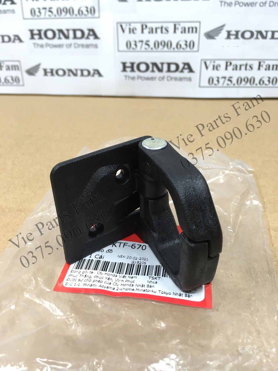Móc treo đồ honda sh ý/ sh mode/lead 125/ dylan/ a còng/ ps, chính hiệu honda motor vn