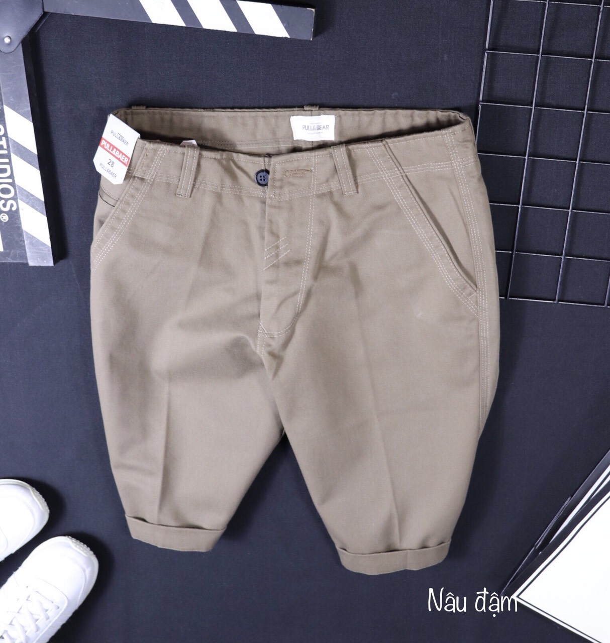 Quần short kaki nam chất kaki đẹp mềm