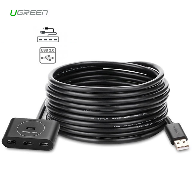 Hub USB Ugreen 4 Cổng 2.0 20212 (5m) - UGREEN 20212