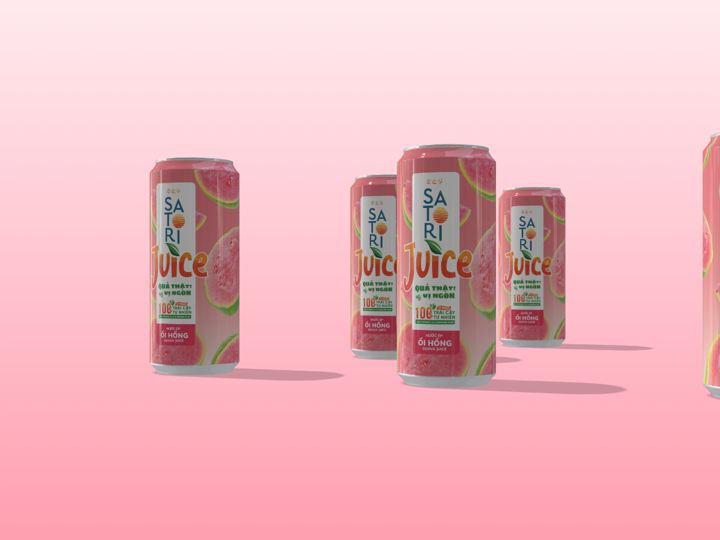 Pack 2 vị nước ép trái cây Satori Juice nhiều vị lựa chọn - 250ml (pack/ 6 lon)