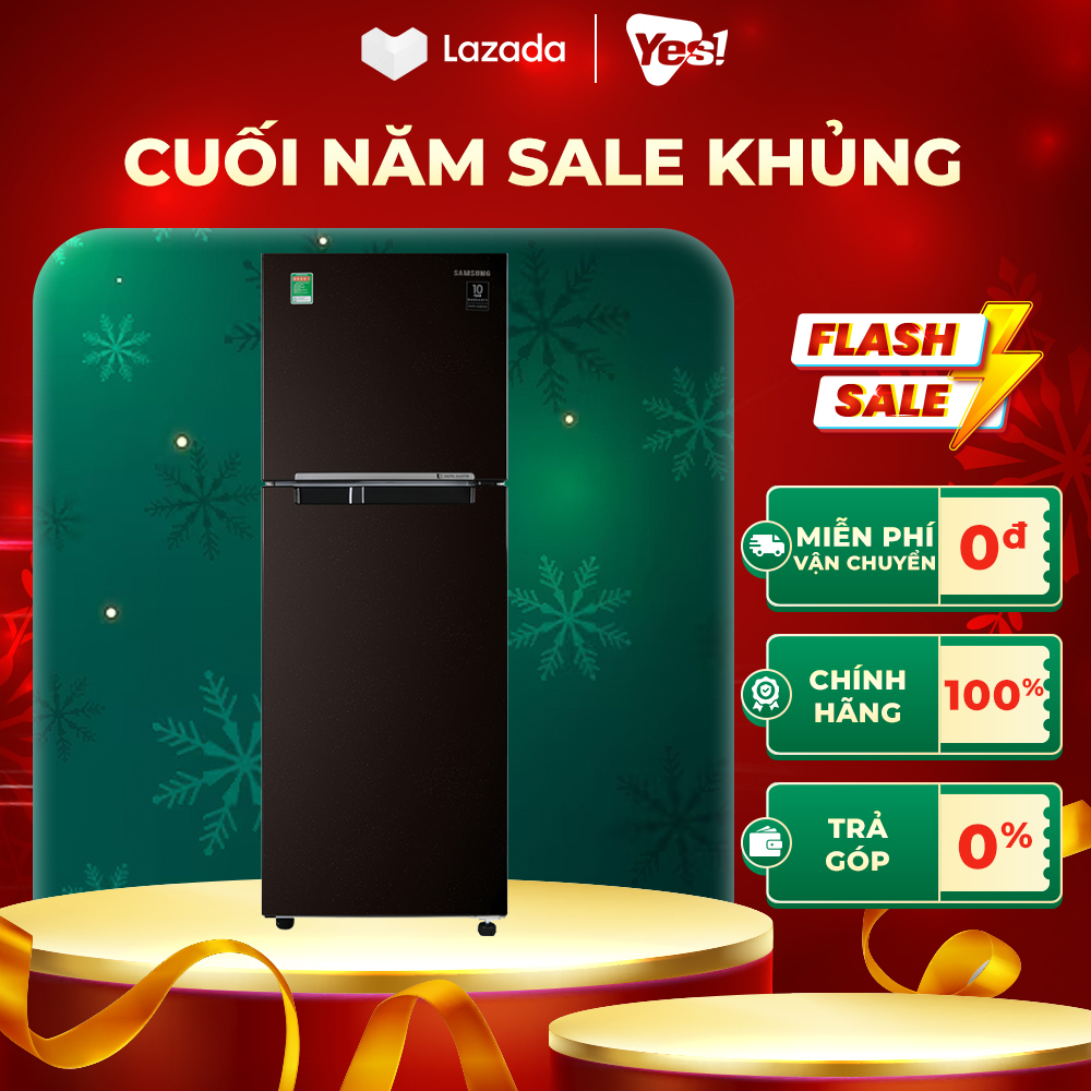 Tủ lạnh samsung inverter rt22m4032by/sv - dung tích 236 lít công nghệ inverter - bảo hành chính hãng - voucher 10% lên đến 800k