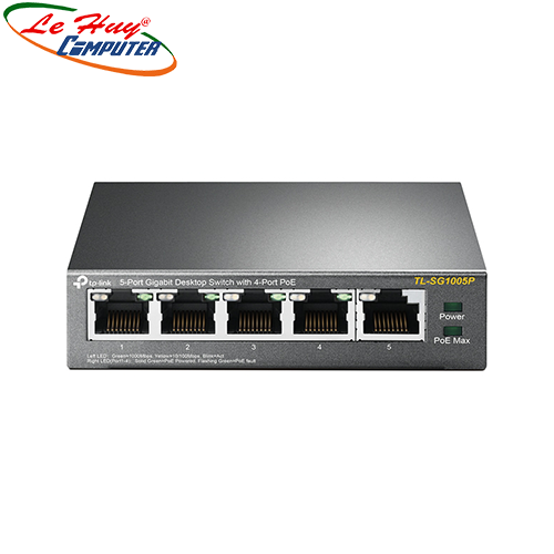 Thiết bị chia mạng TP Link TL-SG1005P 4 cổng POe