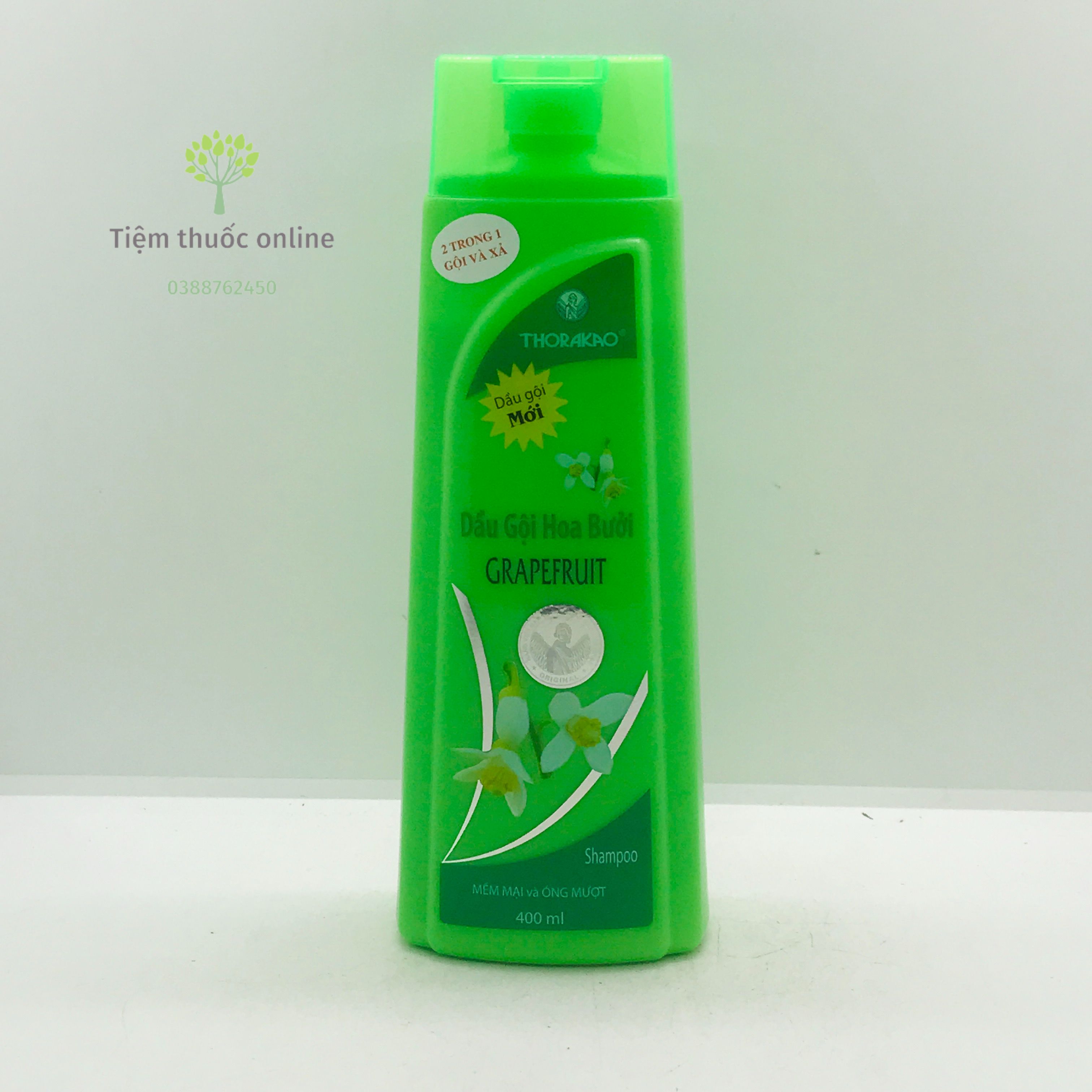Dầu gội dược liệu Thorakao - Hương Hoa Bưởi - 2 trong 1 gội và xả