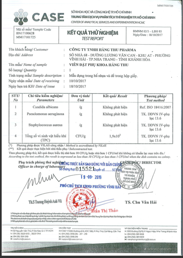 [HCM]Viên Uống Phụ Khang Hằng Thu