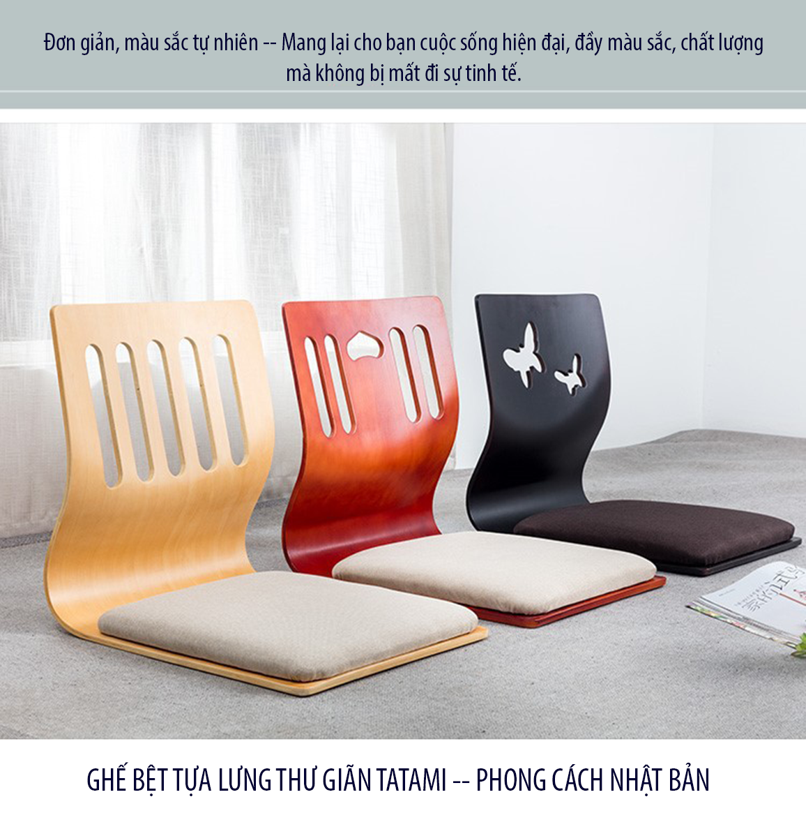 Ghế bệt gỗ kiểu nhật D227 ( Hàng nhập khẩu )