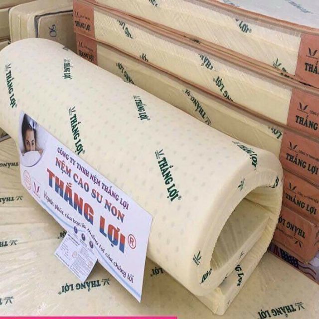 Nệm cao su non Thắng Lợi kích thước ngang 1m6 x dài 2m x dày 10cm