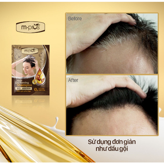Dầu gội phủ bạc M.pros