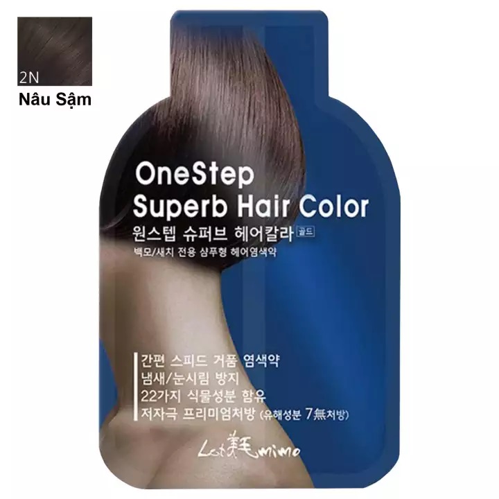 [HCM]Thuốc nhuộm tóc thảo dược Hàn Quốc Letmimo (1 gói x 20ml)