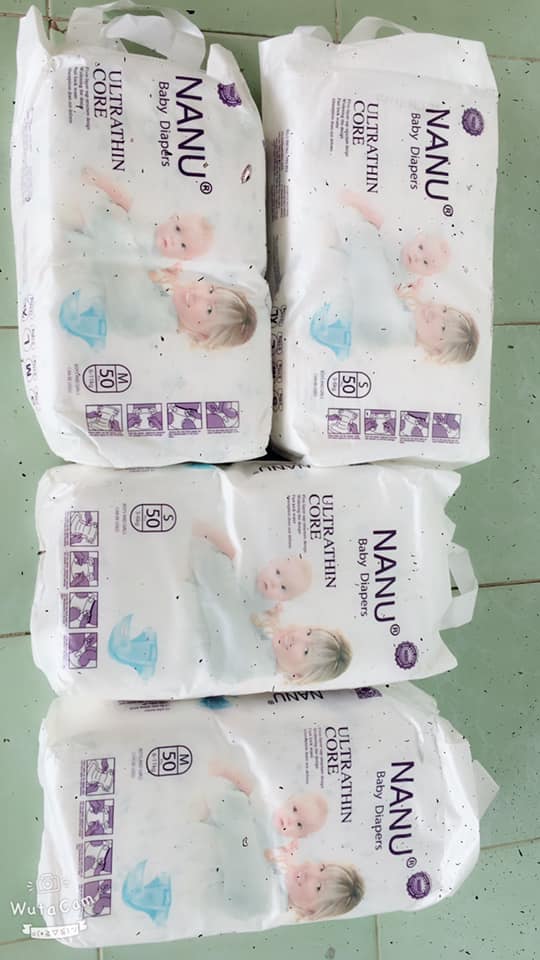 Bỉm/tã dán NANU S/M 100 miếng