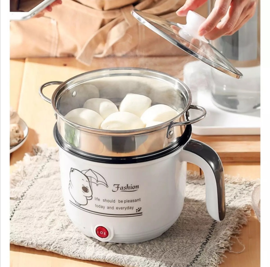 Nồi lẩu Mini siêu tốc. Ca nấu Mỳ Size 18cm. Kèm xửng hấp