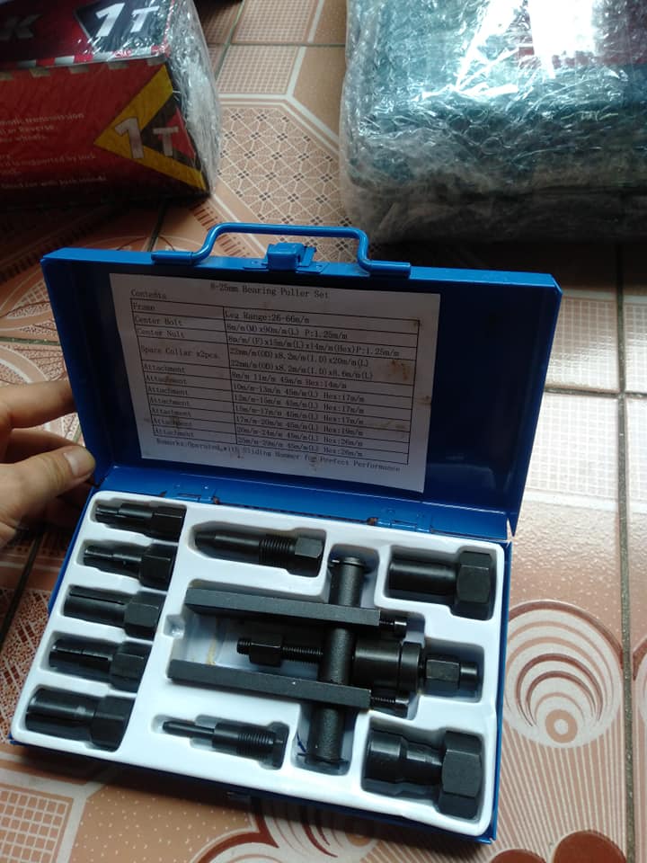 Bộ Cảo Bạc Đạn Chữ H Từ 8mm-25mm (Cảo Chữ H, Vam Cảo Bạc Đạn)