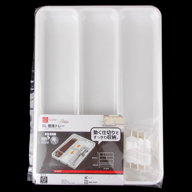 Khay nhựa để đũa thìa Niheshi NHS-6058 hàng Nhật