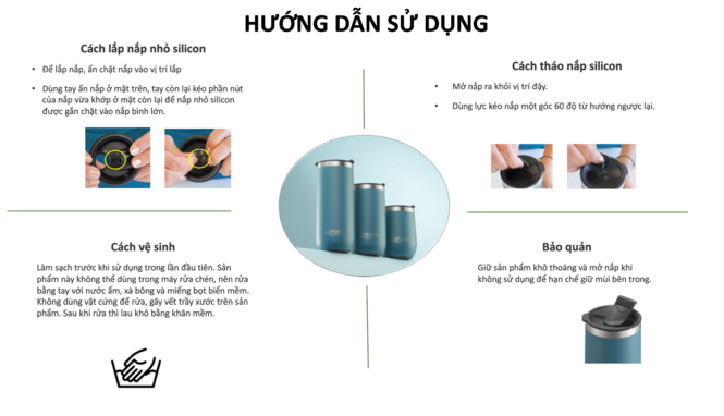 Ly giữ nhiệt Tupperware Xploris 230ml/ 350ml/475ml - Tupperware Mall Chợ Lớn