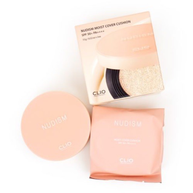[SẴN-AUTH 100%] PHẤN NƯỚC CLIO NUDISM COVER CUSHION SPF50+ PA+++