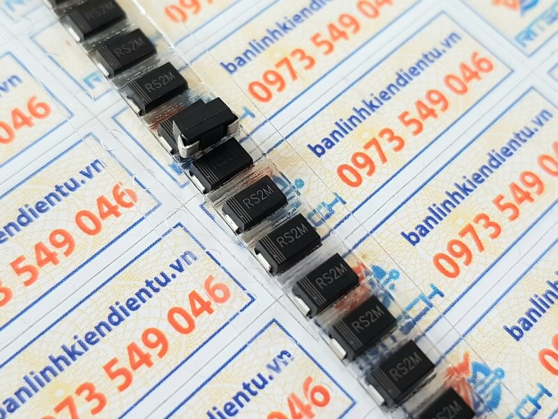 [Mã ELFLASH3 hoàn 10K xu đơn 20K] [Combo 20 chiếc] FR207, RS2M Diode 2A/1000V SMA